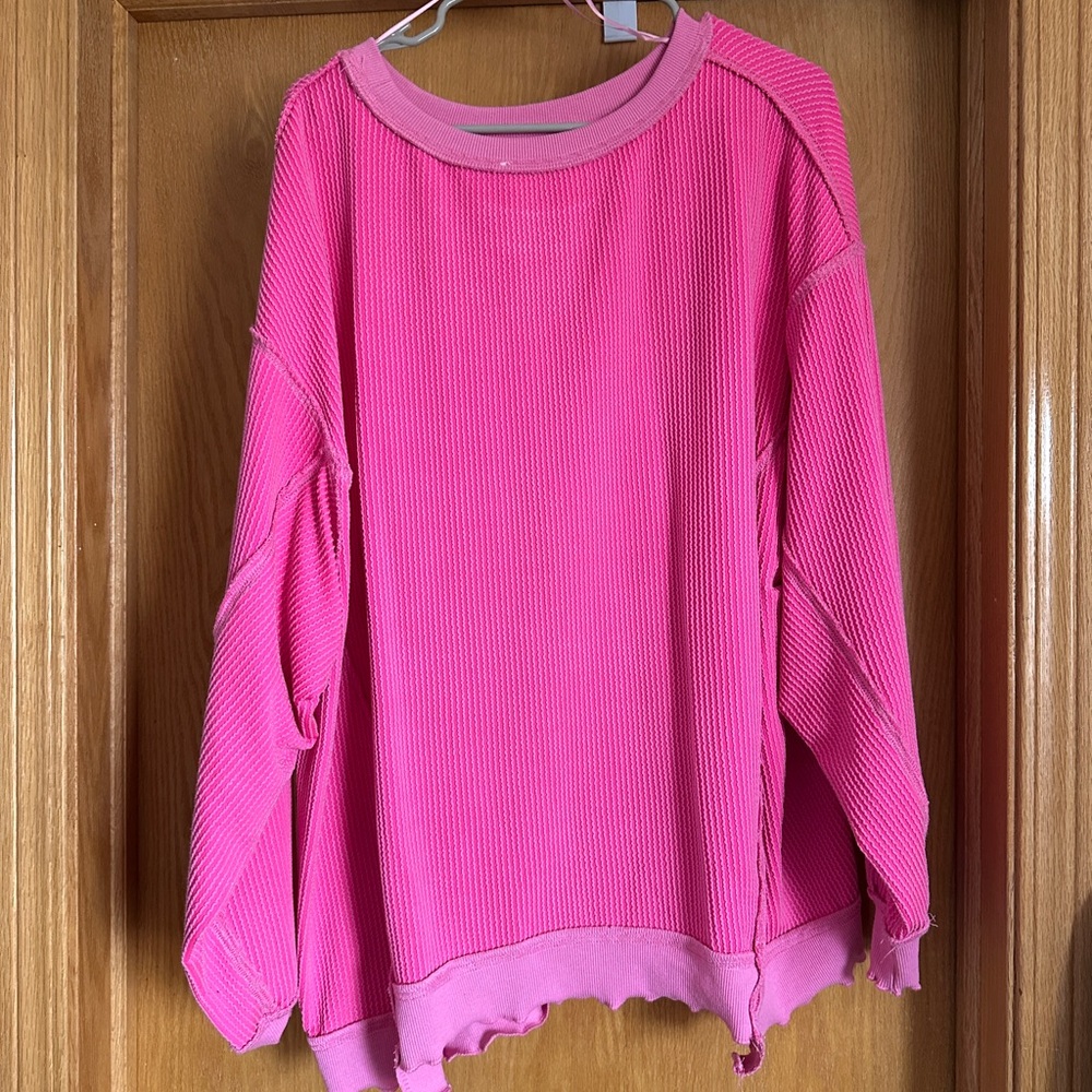 Pink Oversized Sweater